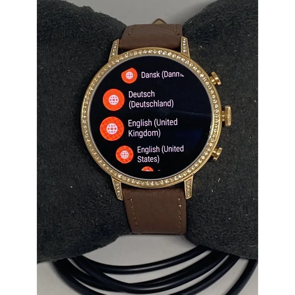Fossil Gen 4 Authentic Digital Dial Smart Watch Custom Band FTW6015 AB466